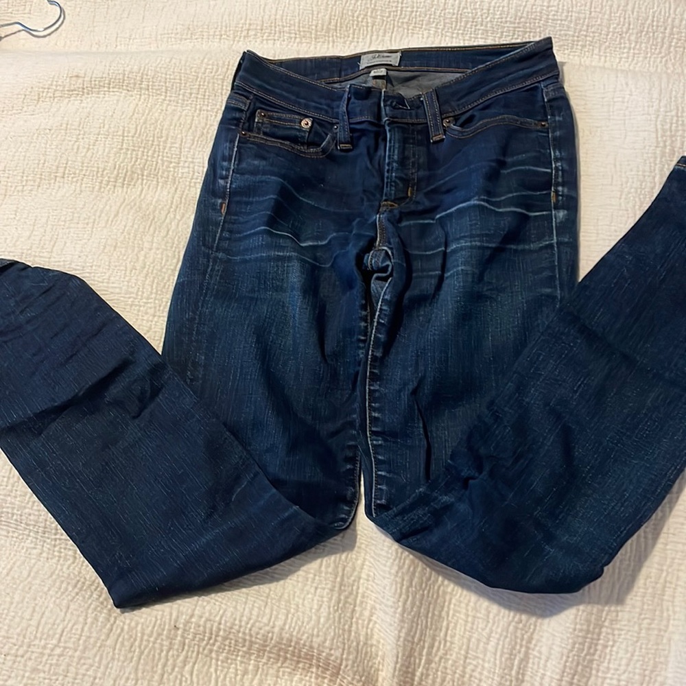 J Crew Size 24 toothpick dark jeans